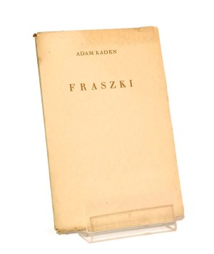 FRASZKI Adam KADEN (dedication and autograph of the author) [1928].