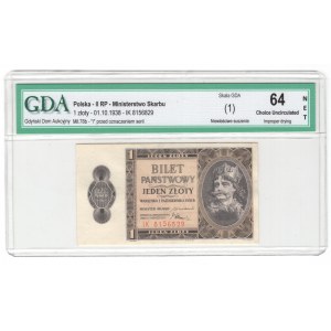 1 zloty 1938, IK series