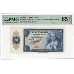 ABNCo, 20 gold 1939 - SPECIMEN