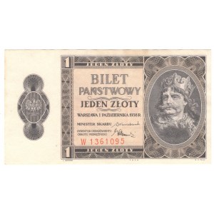 1 zloty 1938, W series - rare series