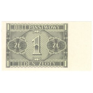 1 zloty 1938 - reverse print only