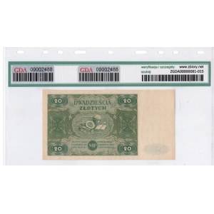 20 złotych 1947, seria B