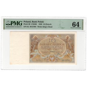 10 złotych 1929, seria EL