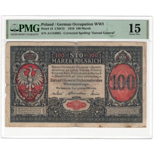 100 Polish marks 1916, series A, General