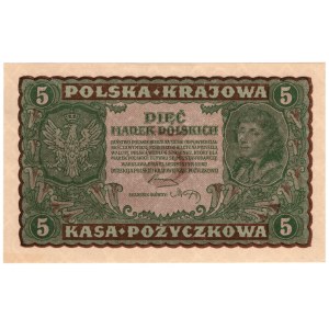5 Polish marks 1919, 2nd CP Series