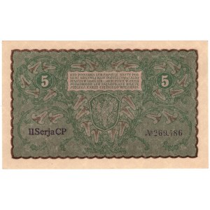 5 Polish marks 1919, 2nd CP Series