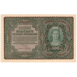 500 Polish Marks 1919, 1st Series BL