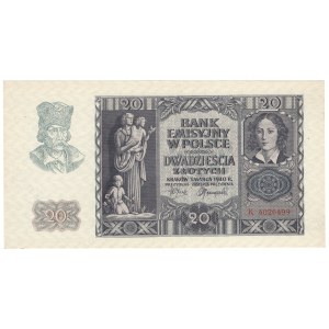 20 zloty 1940, serie K