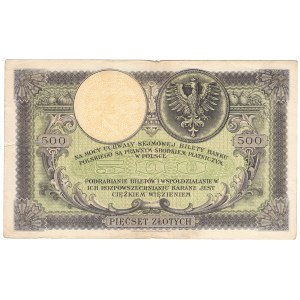 500 zloty 1919, S.A. series.