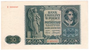 50 zlotých 1941, série E