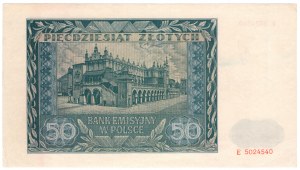 50 zlotých 1941, série E