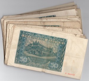 50 zlatých 1941 - sada 40 kusů