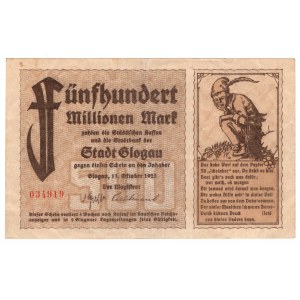 Głogów (Glogau), 500 mln marek 1923