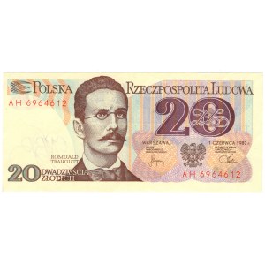20 złotych 1982, seria AH
