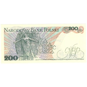 200 złotych 1986, seria DF