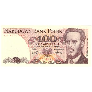 100 zloty 1988, série TE