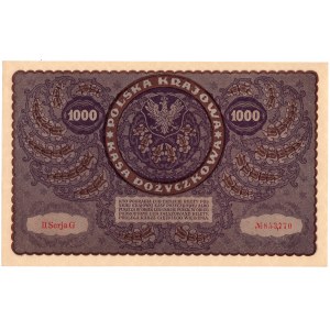 1000 marchi polacchi 1919, 2a serie G