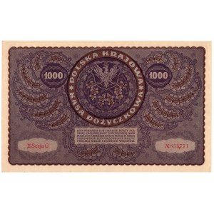 1000 marchi polacchi 1919, 2a serie G