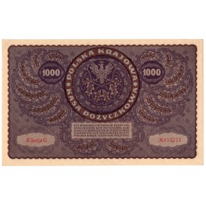 1000 marek polskich 1919, II Serja G