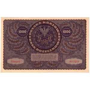 1000 marek polskich 1919, II Serja G