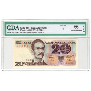 20 złotych 1982, seria A