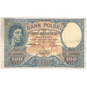 100 złotych 1919, seria S.A.