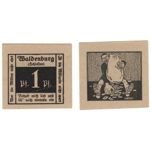Waldenburg (Waldenburg), 1 fenig, 2 fenigs 1920 - set of 2 pieces