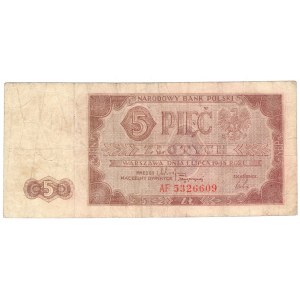 5 złotych 1948, seria AF