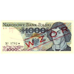 1000 złotych 1979, seria BM, WZÓR No 1782