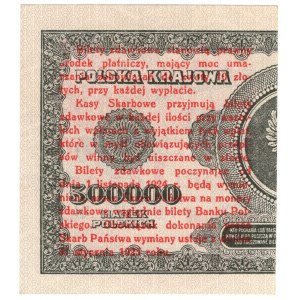 Bilet zdawkowy, 1 grosz 28.04.1924, seria AD, prawa strona