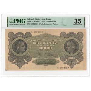 10000 Polish marks 1922, series A
