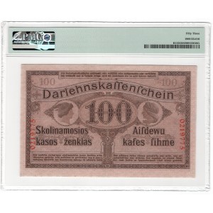 Kowno, 100 marek 1918 - numeracja 7 cyfrowa