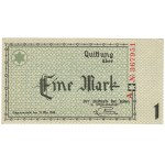 Lodz Ghetto (Litzmannstadt Ghetto), 1 mark 1940, series A - numbering 6 digits