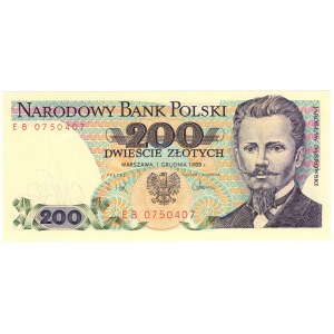 200 złotych 1988, seria EB