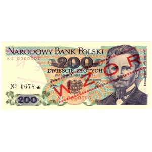 200 zloty 1979, série AS, MODÈLE No 0678