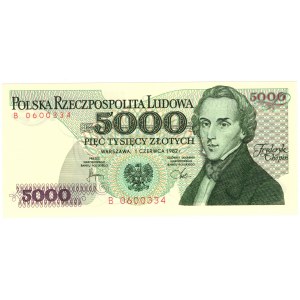 5000 złotych 1982, seria B