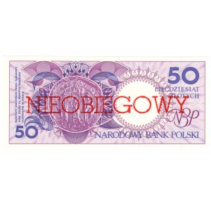 50 złotych 1990, seria H - NIEOBIEGOWY