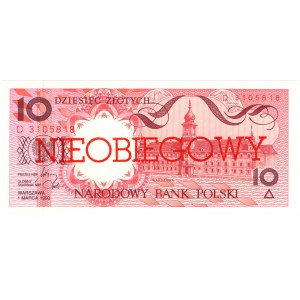 10 zloty 1990, serie D - NON SOVRAPPESO