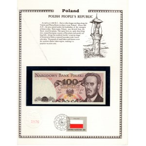 100 złotych 1979, seria HE - w pamiątkowym holderze No 2876 (rzadsze)