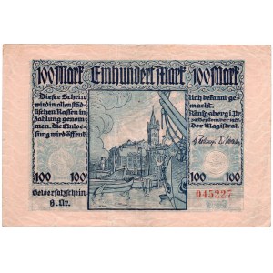 Królewiec (Königsberg), 100 marek 1922
