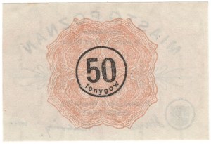 Poznaň, 50 fenig 1919 - vodoznak 