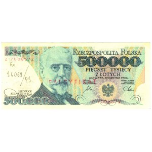 500000 złotych 1990, seria Z - FALSYFIKAT