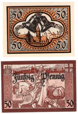 Malbork (Marienburg), 50 fenig 1919 - sada 2 kusů