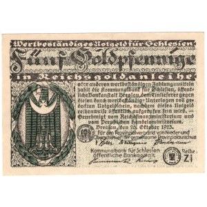 Wrocław (Breslau), 5 goldpfennige 1923
