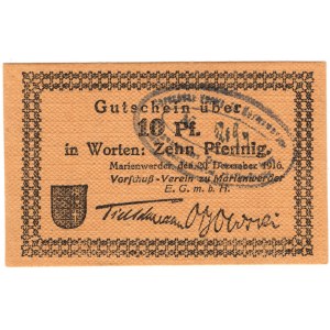 Kwidzyn (Marienwerder), 10 fenigów 1916