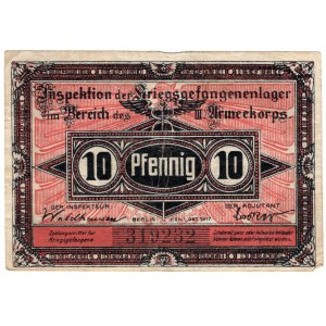 Obóz jeniecki Krosno Odrzańskie, 10 fenigów 1917