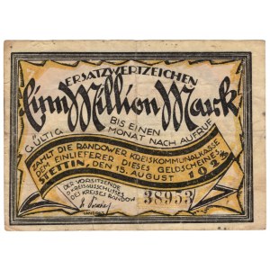 Szczecin (Stettin), 1 million marks 1923