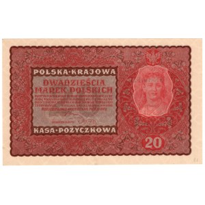 20 Polish marks 1919, 2nd Series FD