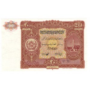 Afghanistan, 20 afghanis 1939