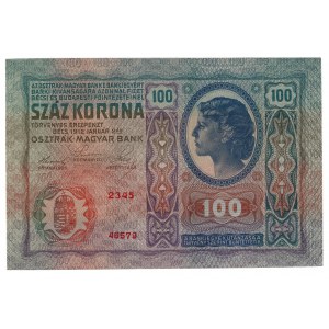 Austria, 100 korona 1912